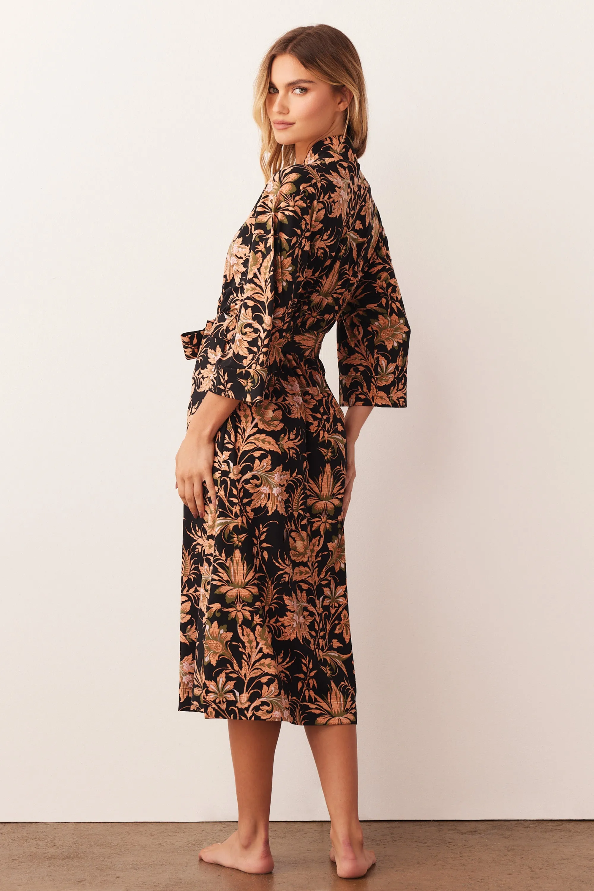 Vera Midi Robe | Damask