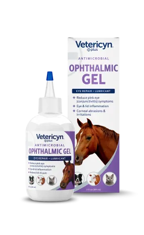 Vetericyn Plus Antimicrobial Ophthalmic Gel for Dogs & Cats, 3-ounce