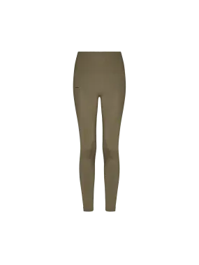 Women's Plant-Stretch Compressive Leggings—soil brown